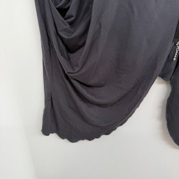 Comfy USA Cardigan Vest Womens S Gray Full Zip Soft Knit Minimalist Lagenlook - Picture 4 of 7